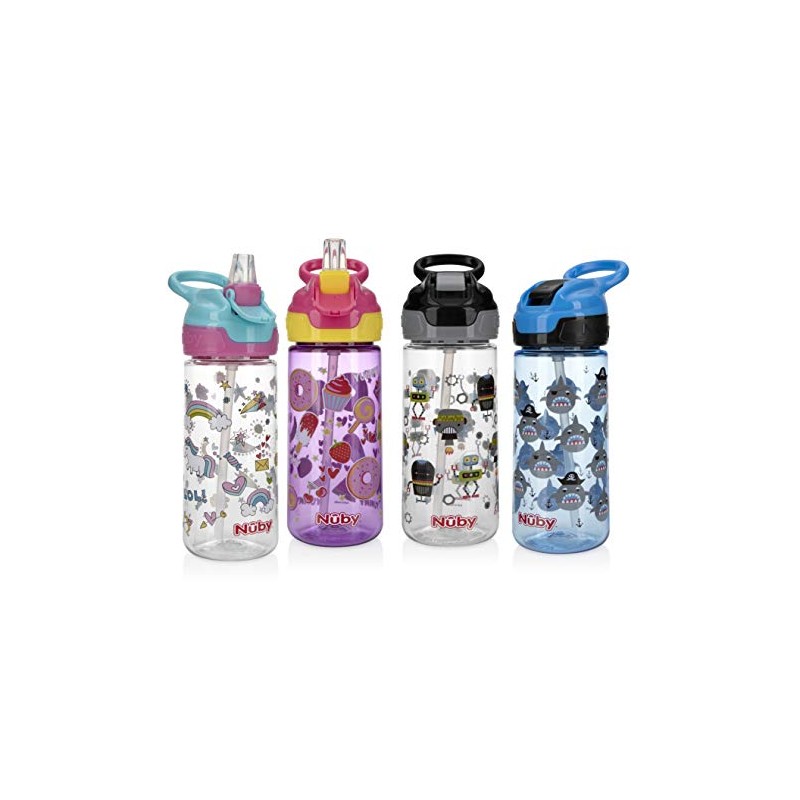 Nuby Tritan Flip It Straw Drinking Cup, 540 ml Capacity