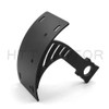 HTTMT MT360-02-BK Black Vertical Curved Mount License Plate Bracket Tag