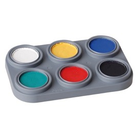 Water Makeup-Palette mit 6 Farben