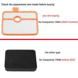 SIMPERAC 535316301 Air Filter 150bt Fuel Line for Husqvarna 150 BT (2022-Present) 345BT Backpack Blower Tune Up Kit 150BT Air Filter Primer Bulb Fuel Line Fuel Filter Parts