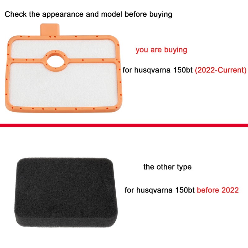 SIMPERAC 535316301 Air Filter 150bt Fuel Line for Husqvarna 150