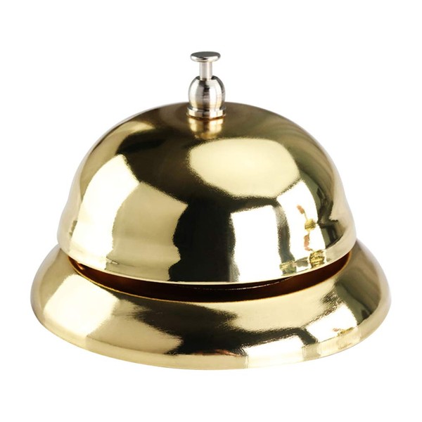NUOBESTY Customer Service Bell Call Bell Desk Bell Golden Service