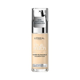 L'Oreal Paris True Match Liquid Foundation, Skincare Infused with Hyaluronic Acid, SPF 16, Available in 46 Shades