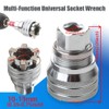 2PCS Socket Wrench Set,Multi-Function Universal Tool - Universal Maintenance Tool,