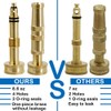Twinkle Star Heavy-Duty Brass Adjustable Twist Hose Nozzle, 2 Pack,