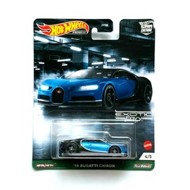 Hot Wheels Premium Car Culture Exotic Envy #4/5 '16 Bugatti Chiron (Blue/Black)