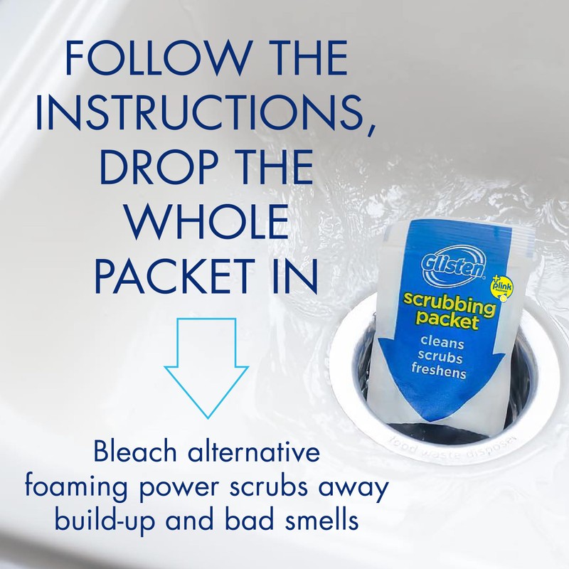Glisten Disposer Care Foaming Cleaner, Lemon Scent, 12 Use (BND01728)