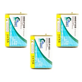 3X Pack - HHR-P103 Battery for Panasonic KX-TD7896, KX-TD7680, KX-TG2382, KX-TD7684, VTech i5871, i5808, IP8100 and AT&T EP5632, TL76008, EP590-2 Cordless Phones (700mAh, 3.6V, NI-MH)