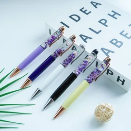Sikyby Cute 3D Float for Smooth Writing Diary Office Unique Gift for Women Men Kids Set of 5 Pens