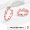 FAOMZQ Hoop Earrings Silver/Gold/Rose Gold/Black, Celtic Knot Earrings Silver 925,