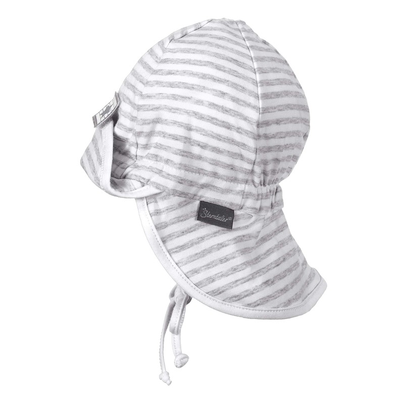 Sterntaler Baby Boys' Flapper Cap (Flapper) - White Not Applicable,
