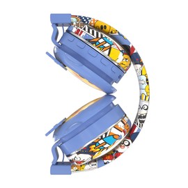 YLFASHION Cute Cartoon Kids Headphones - Wireless Wireless Headset, Foldable Design, Child-Friendly Hearing Protection Mode. Supports Bluetooth/TF Card/AUX Cable/FM Radio for Children & Students