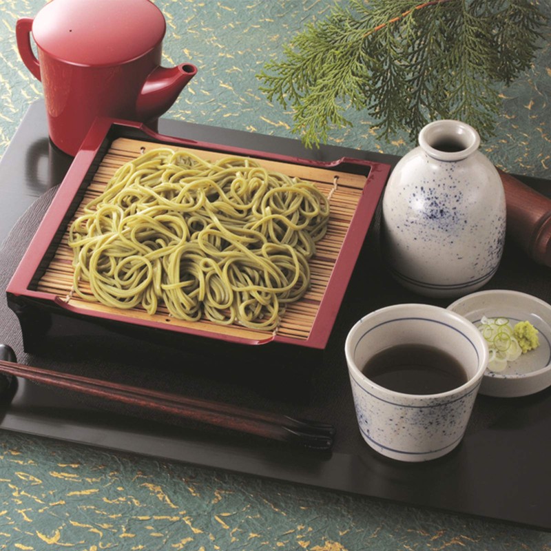Cha Soba Noodles (Matcha Blended Soba), 7.05 oz for 2-3