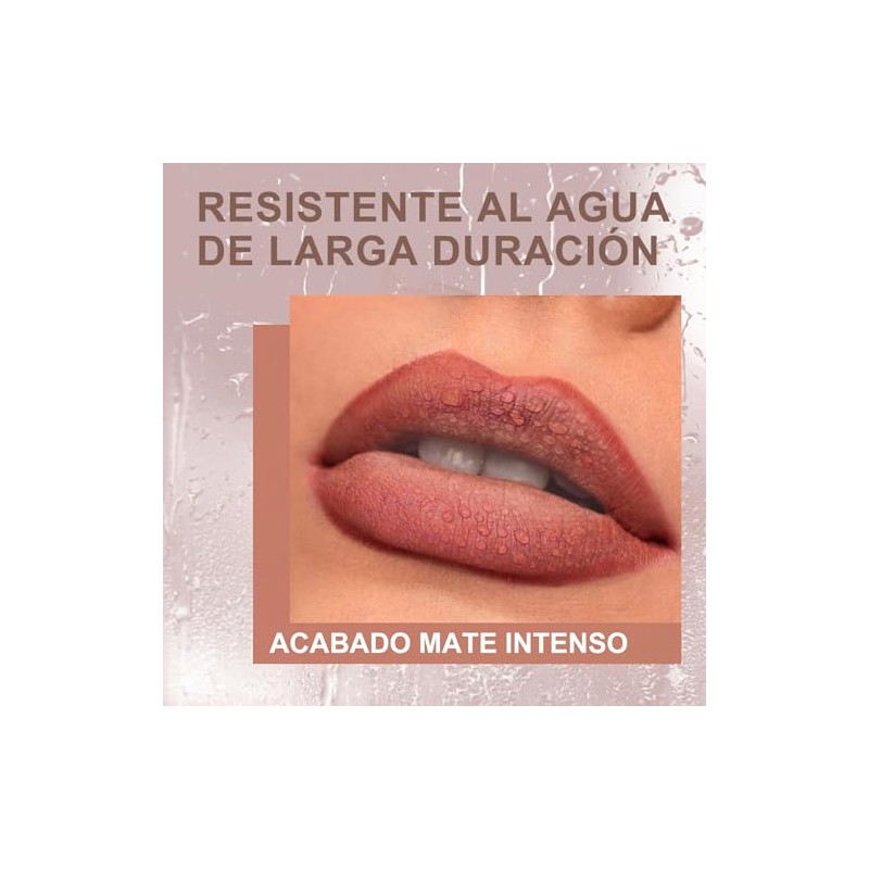 Erinde Lápiz de Labios Mate Velvet, Lápiz Labial Cremoso de
