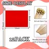 WEITBF 12Pcs 8×12 Inch Solid Red Flags Small Blank Sublimation