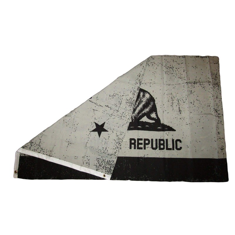 Trade Winds 3x5 Grey and Black California Flag State Republic
