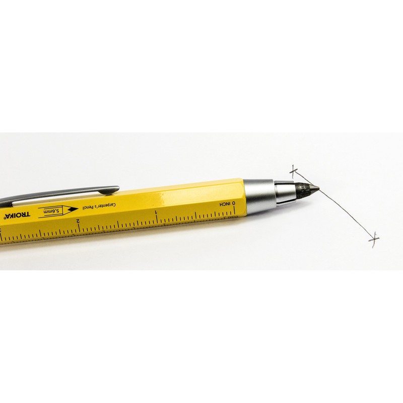 TROIKA ZIMMERMANN 5,6 – PEN56/YE – Carpenter's pencil – clutch