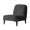 Talayituse Black Leopard Print Accent Chair Cover Slipcover, Armless Stretch