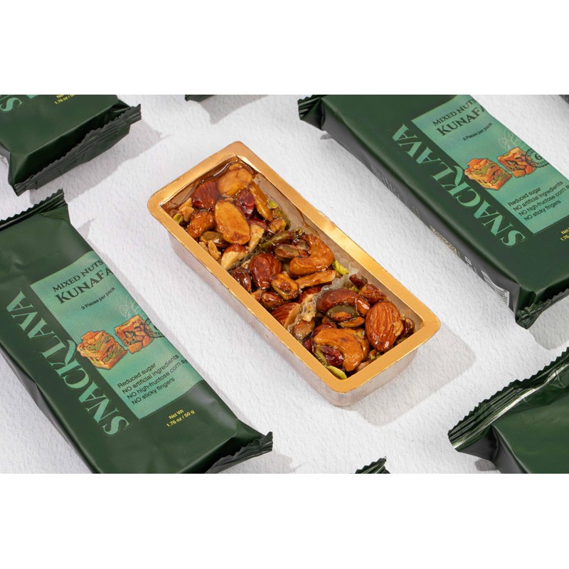 Snacklava Mixed Nuts Kunafa - 6 Pack (18 Pieces) -