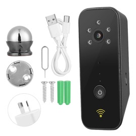 Mini 1080P Wifi Wide Angle P2P Ir cUT night Vision Baby Monitor Home Camera Black