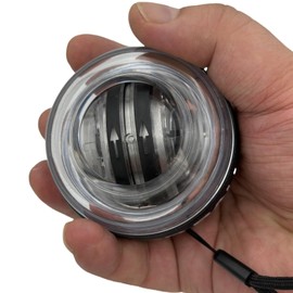 Gyro Ball Wrist Exerciser with Colorful Lighting, Auto-Start, Strengthen Arms and Fingers