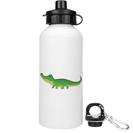 Azeeda 600ml 'Long Crocodile' Reusable Water/Drinks Bottle (WT00081336)