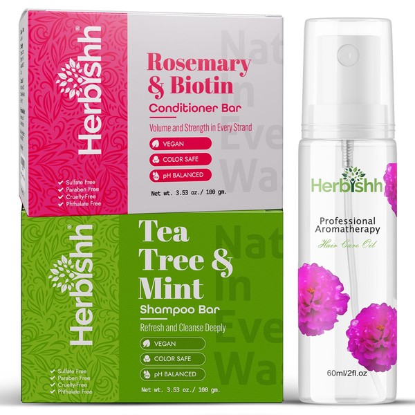 Herbishh Herbal Clarifying & Nourishing Set – Tea Tree Shampoo