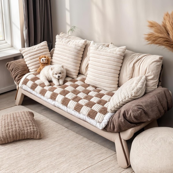 PulseFay Dog Couch Cover Protector, Couch Covers for Sofa, Velvet