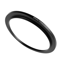 WIIYE 67mm to 77mm Step-Up Ring Adapter,67mm to 77mm Step Up Filter Ring,for All Brands UV ND CPL Metal Stepping Up Ring Adapter Filter (67mm to 77mm)