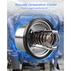 2 Pcs 160° DEG Thermostat Fit for Detroit Diesel S60 S50 Engine, Replace 23503827 023503827 681848 681829