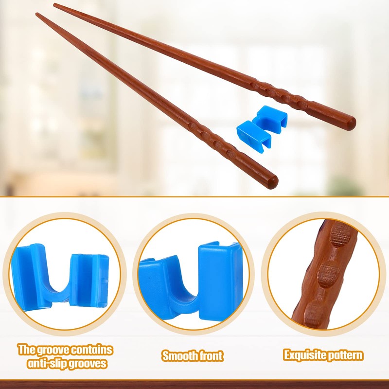 Tessco for you 5 Pairs Training Chopstick Helpers Reusable Chopsticks