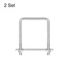 sourcing map Square U-Bolts, 2 Sets 102mm(4.02") Inner Width 140mm