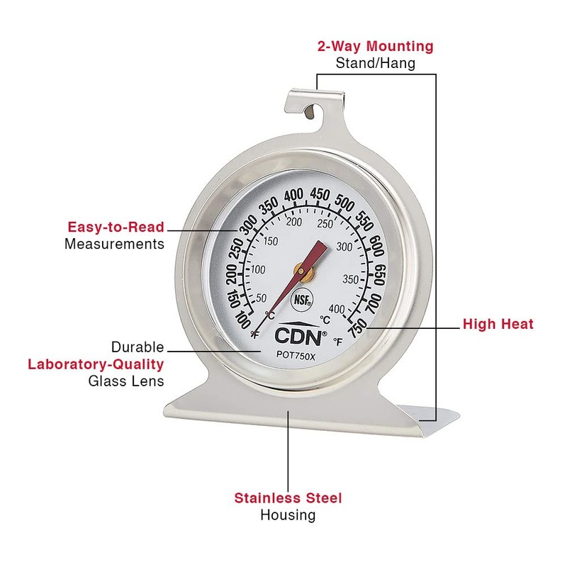 CDN Proaccurate High Heat Oven Thermometer