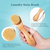 BFWood 2PCS Laundry Stain Brush - Natural Soft Boar Bristles,
