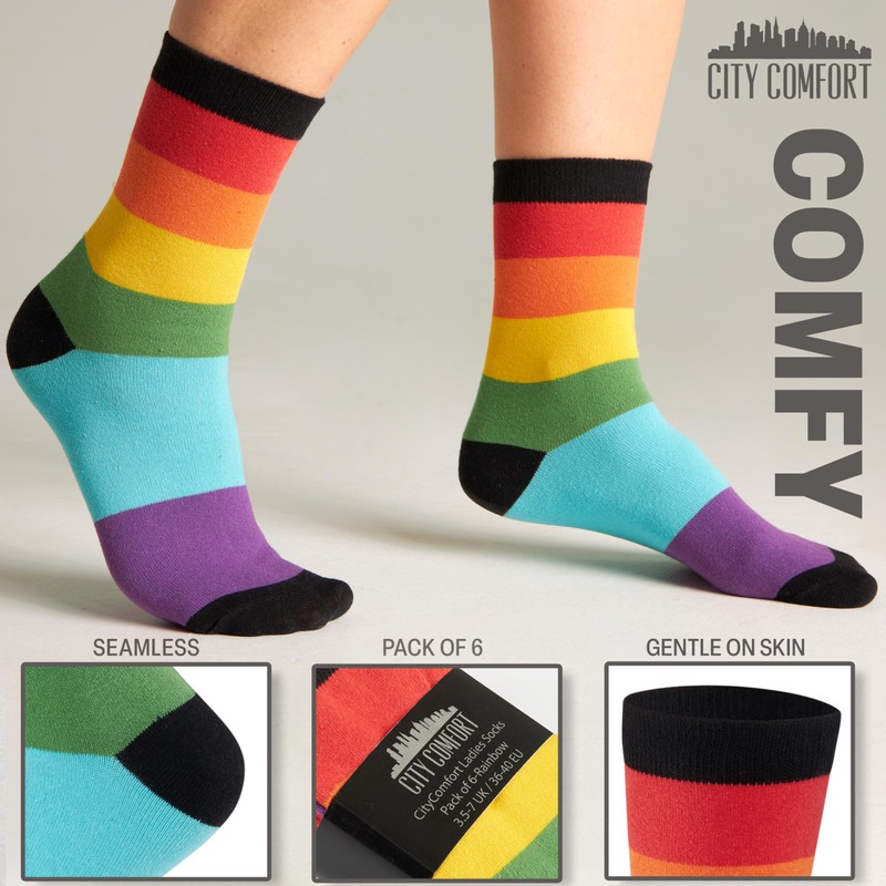 CityComfort Women's Calf Socks, Breathable Stockings Socks for Women in