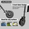 DURIGID 5” Spring Loaded Gate Caster Heavy Duty Gate Wheels