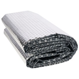 DGSL Double Reflective Bubble Foil Insulation Foam, 59 in X 8.2 FT Aluminum Foil Thermal Insulation Radiant Barrier for Window, Garage Door, RV, Roof