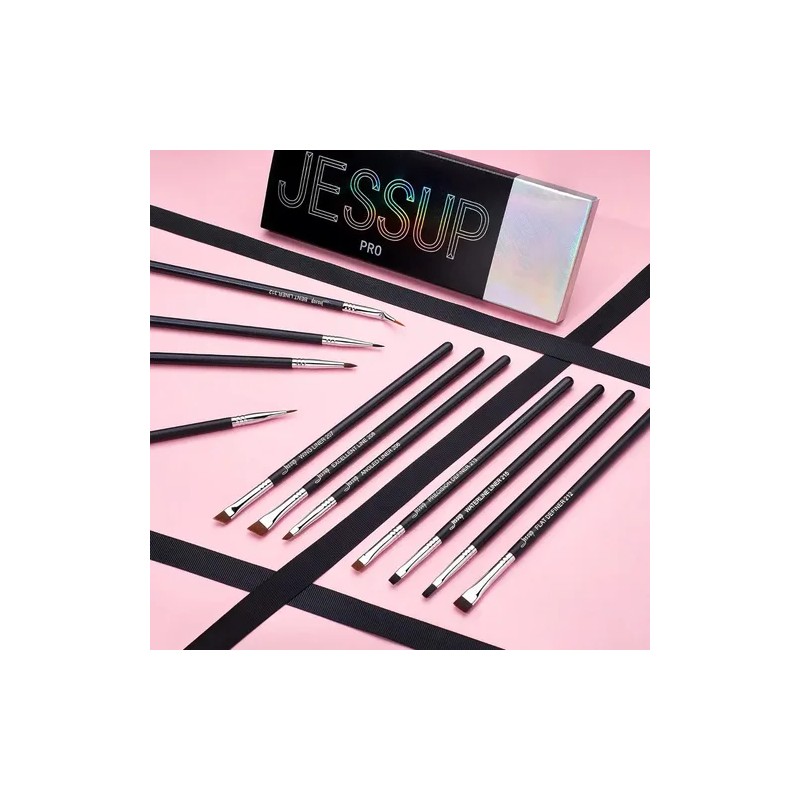 Jessup Kit 11pcs De Brochas Delineadores De Ojos,t324