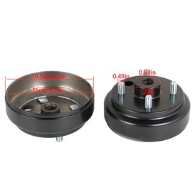 GXYWADY Golf Cart 2 Pcs 30 Teeth Rear Wheel Brake Hub Drum 21807G1 41843-94 Replacement for EZGO RXV Gas 4 Cycle 1991-Up