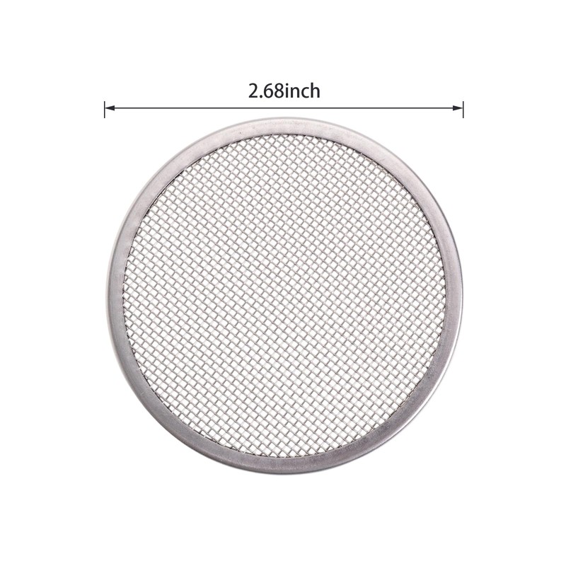 Mormchlots 10 Pcs 68mm/2.68" Mason Jar Screen Lids for 70mm/2.76"