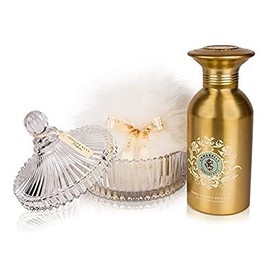 Shelley Kyle Annabelle Body And Linen Powder Talc Free Set With Large Puff And Crystal Dish, 1 Count