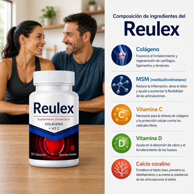 Reulex Frascos Colageno Msm Vitaminas Mas