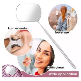 Unic Espejos Grandes Para Extensiones De Pestañas O Dental 2 Pzs