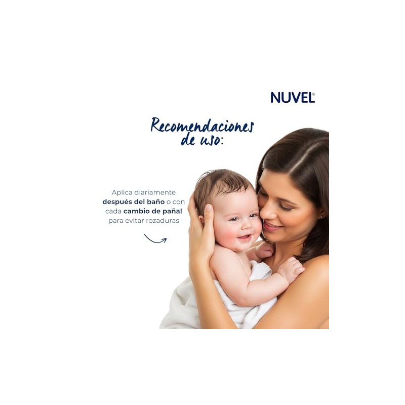 Nuvel Talco para Bebé Extra Absorbente, Suave Fórmula Hipoalergénica, 100