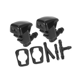 VekAuto Front Windshield Washer Nozzles Fit for Pontiac G6 with Hose Connector - Pack of 7 Black Auto Accessories