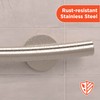 HEALTHCRAFT (2X Pack) Wave Decorative Grab Bars, ADA Compliant Bathroom