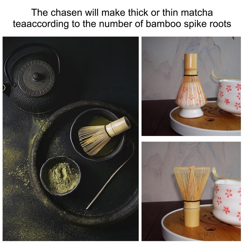 Bamboo Matcha Whisk Set – Traditional Matcha Whisk, Ideal for