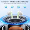 Wireless Earbuds, Bluetooth 5.3 Headphones Stereo Deep Bass with LED
