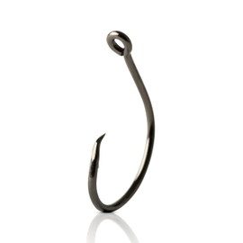 Mustad UltraPoint Demon Perfect Offset Circle 3 Extra Strong Hook with Kirbed Point (Pack of 25), 39942NP-BN-7/0-25U, Black Nickel, 7/0