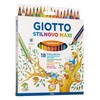 GIOTTO Stilnovo Maxi Coloured Pencils Thick Triangular 4.3mm Lead Assorted
